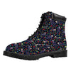 Day Of The Dead Calavera Cat Print Work Boots