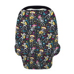 Day Of The Dead Mariachi Skeletons Print Baby Seat Cover