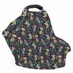 Day Of The Dead Mariachi Skeletons Print Baby Seat Cover