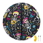 Day Of The Dead Mariachi Skeletons Print Basketball