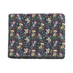 Day Of The Dead Mariachi Skeletons Print Bifold Wallet