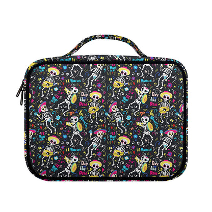 Day Of The Dead Mariachi Skeletons Print Briefcase Bible Bag