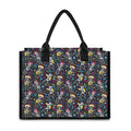 Day Of The Dead Mariachi Skeletons Print Canvas Tote Bag