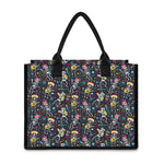 Day Of The Dead Mariachi Skeletons Print Canvas Tote Bag