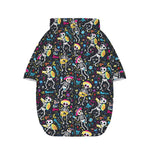 Day Of The Dead Mariachi Skeletons Print Dog Zip Up Hoodie