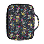 Day Of The Dead Mariachi Skeletons Print Front Pocket Bible Bag