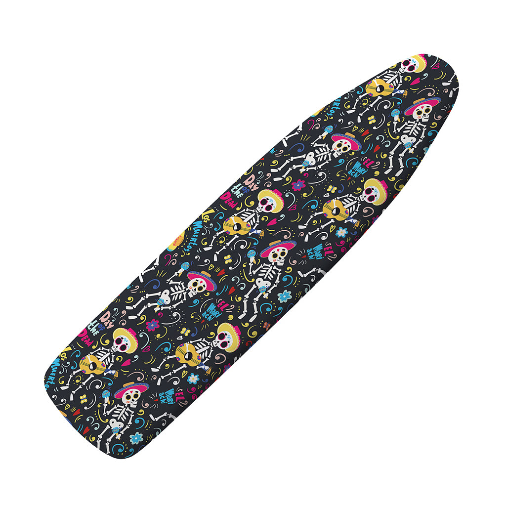 Day Of The Dead Mariachi Skeletons Print Ironing Board Cover