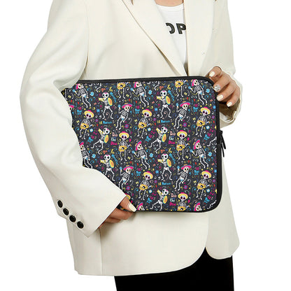 Day Of The Dead Mariachi Skeletons Print Laptop Sleeve