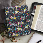 Day Of The Dead Mariachi Skeletons Print Leather Bible Cover