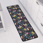 Day Of The Dead Mariachi Skeletons Print Long Kitchen Mat