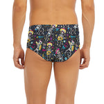 Day Of The Dead Mariachi Skeletons Print Men's Briefs