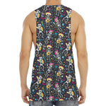 Day Of The Dead Mariachi Skeletons Print Men's Muscle Tank Top