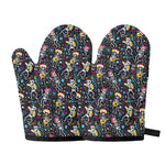 Day Of The Dead Mariachi Skeletons Print Oven Mitts