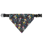 Day Of The Dead Mariachi Skeletons Print Over The Collar Dog Bandana
