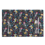 Day Of The Dead Mariachi Skeletons Print Placemat