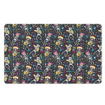 Day Of The Dead Mariachi Skeletons Print Polyester Doormat