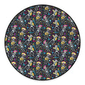 Day Of The Dead Mariachi Skeletons Print Round Floor Mat