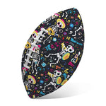 Day Of The Dead Mariachi Skeletons Print Rugby Ball