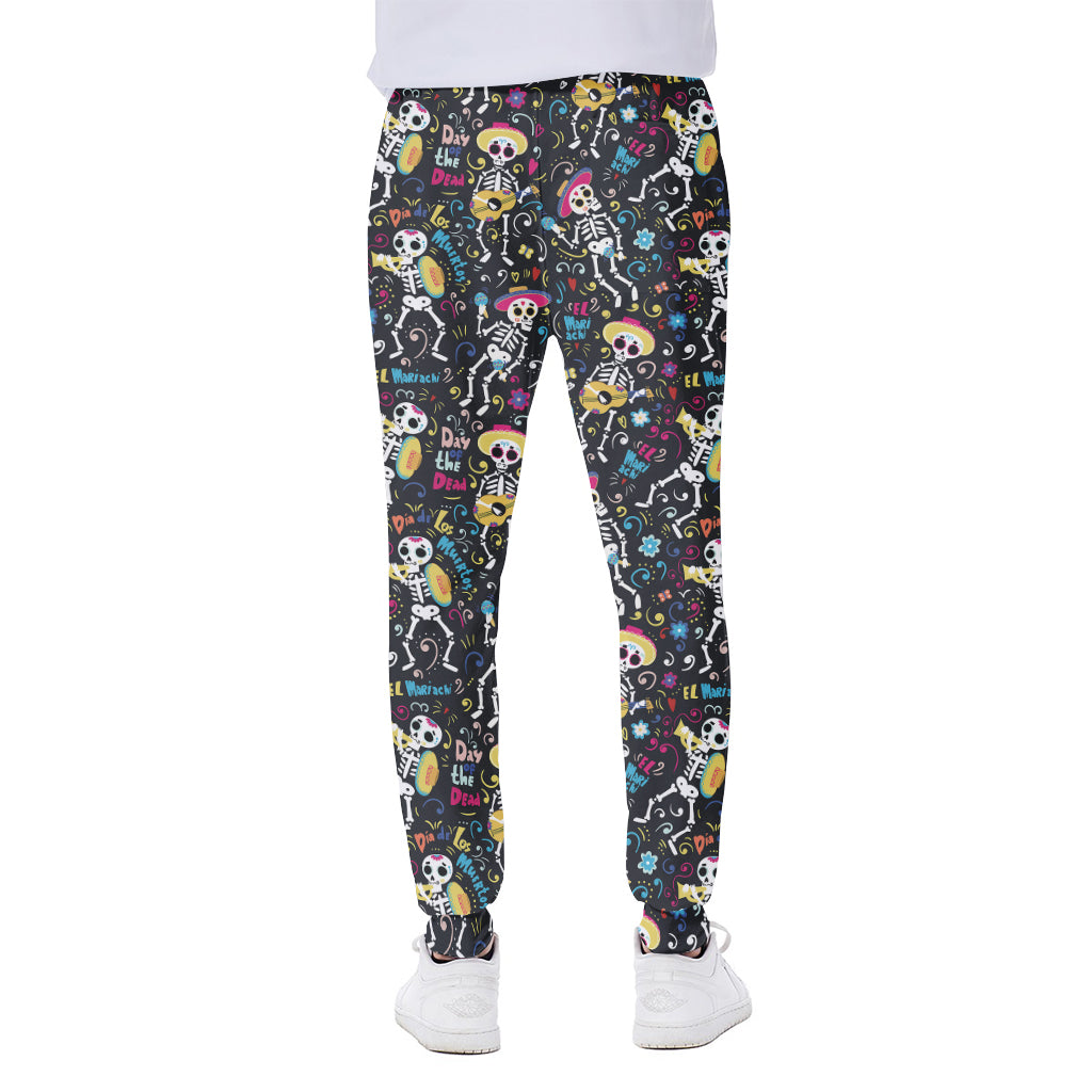 Day Of The Dead Mariachi Skeletons Print Scuba Joggers