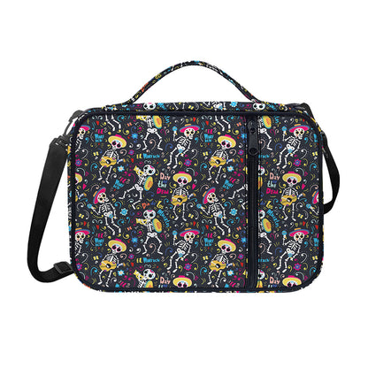 Day Of The Dead Mariachi Skeletons Print Shoulder Strap Bible Bag