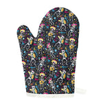 Day Of The Dead Mariachi Skeletons Print Single Oven Mitt