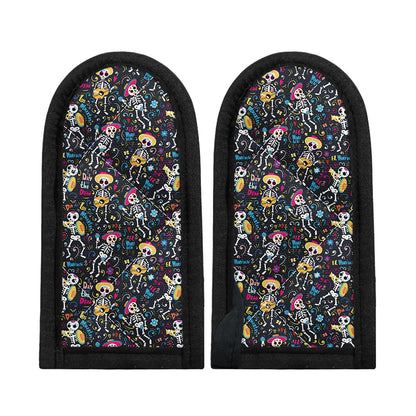 Day Of The Dead Mariachi Skeletons Print Skillet Handle Cover