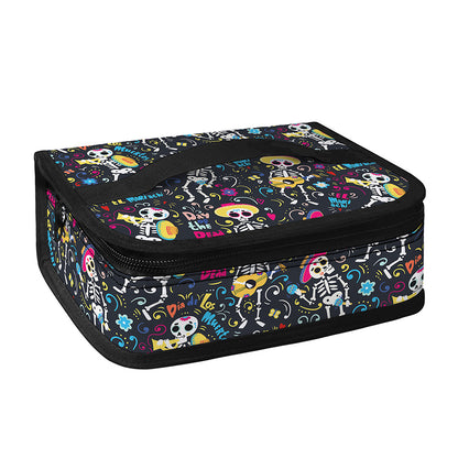Day Of The Dead Mariachi Skeletons Print Small Lunch Bag