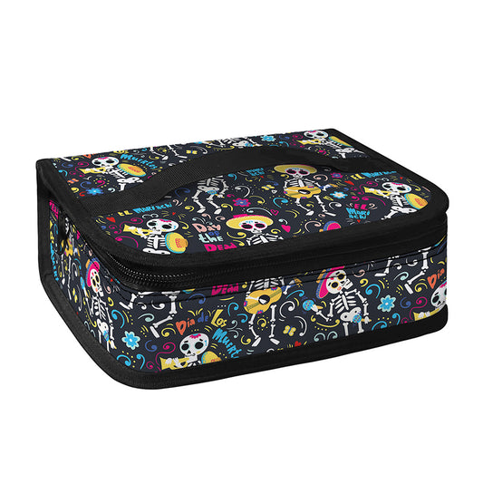 Day Of The Dead Mariachi Skeletons Print Small Lunch Bag