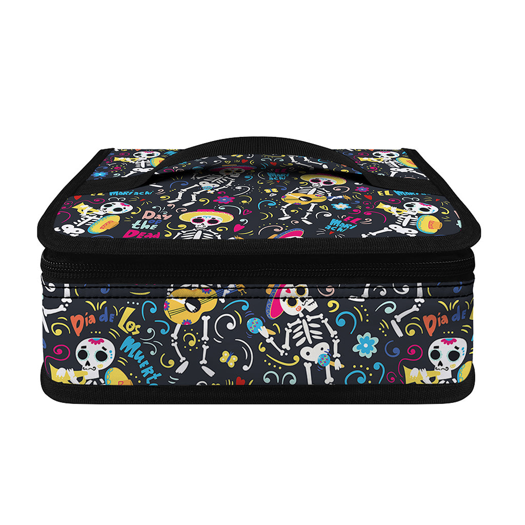 Day Of The Dead Mariachi Skeletons Print Small Lunch Bag