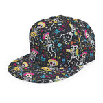 Day Of The Dead Mariachi Skeletons Print Snapback Cap