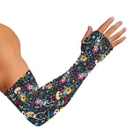 Day Of The Dead Mariachi Skeletons Print Sun Protection Arm Sleeves