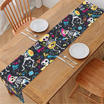 Day Of The Dead Mariachi Skeletons Print Table Runner