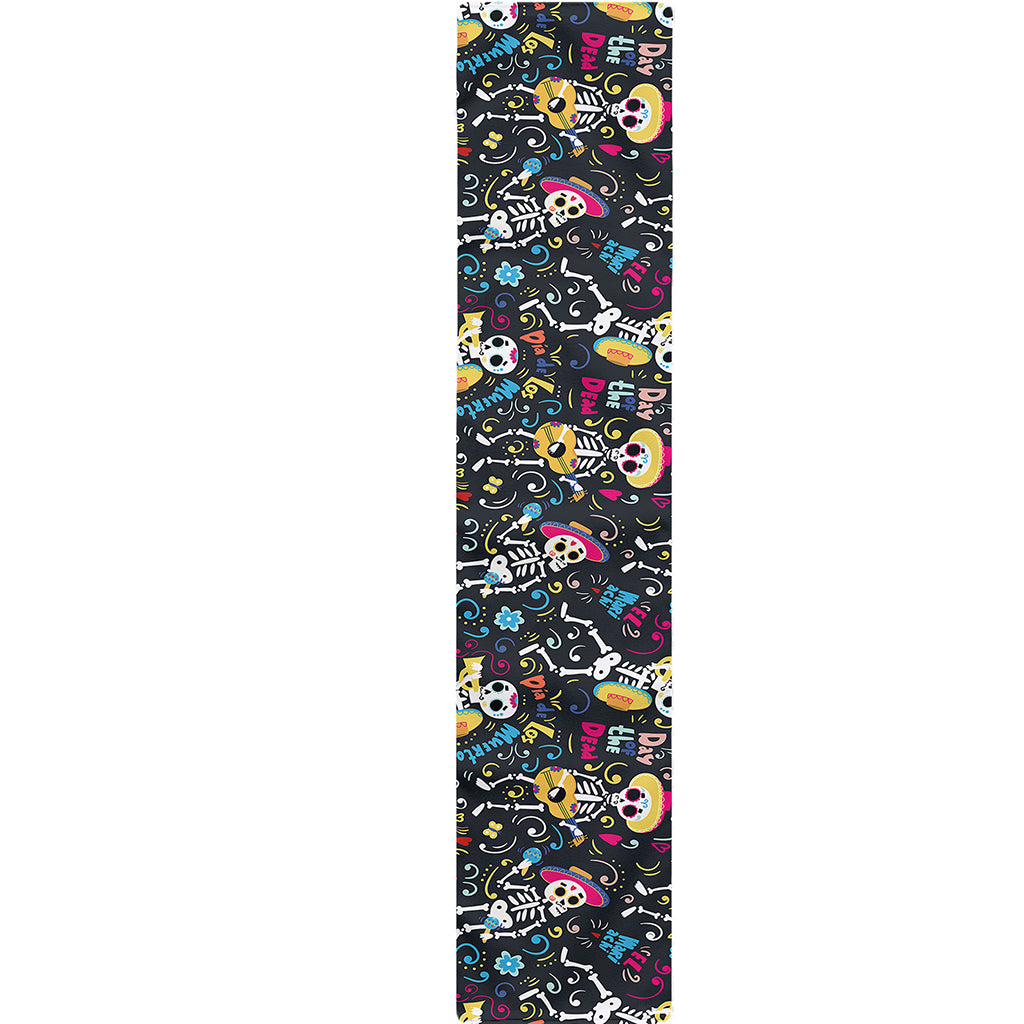 Day Of The Dead Mariachi Skeletons Print Table Runner
