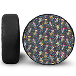 Day Of The Dead Mariachi Skeletons Print Tire Cover
