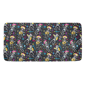 Day Of The Dead Mariachi Skeletons Print Towel