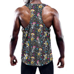 Day Of The Dead Mariachi Skeletons Print Training Tank Top