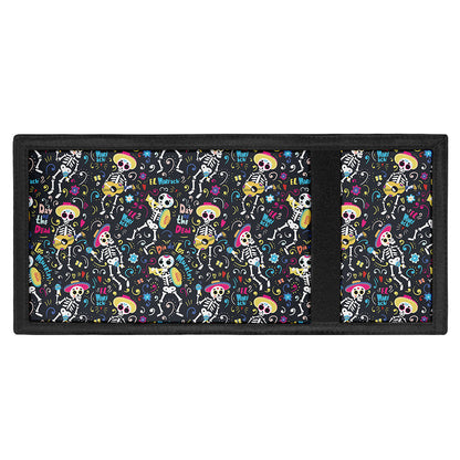 Day Of The Dead Mariachi Skeletons Print Trifold Wallet