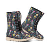 Day Of The Dead Mariachi Skeletons Print Winter Boots