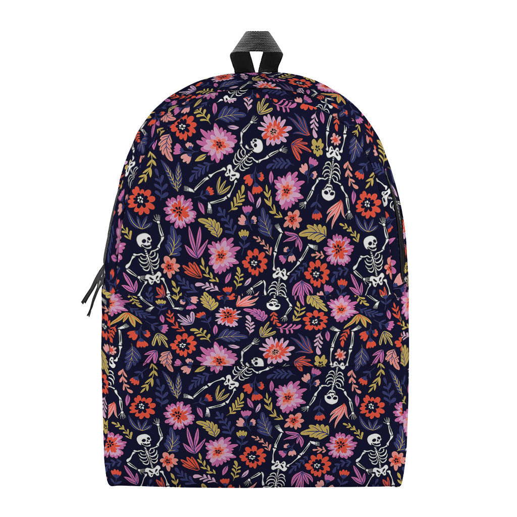 Day Of The Dead Skeleton Pattern Print Backpack