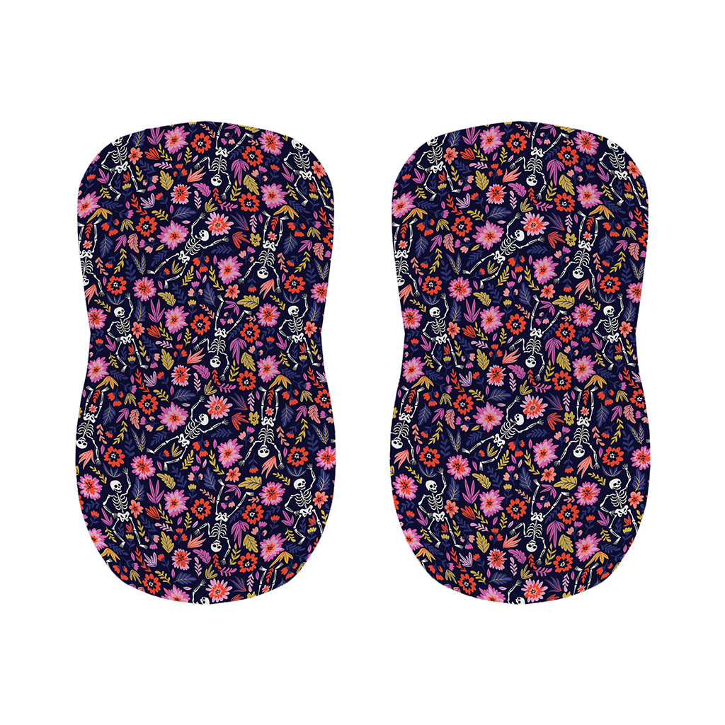 Day Of The Dead Skeleton Pattern Print Bar Stool Covers