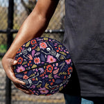 Day Of The Dead Skeleton Pattern Print Basketball