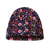 Day Of The Dead Skeleton Pattern Print Beanie