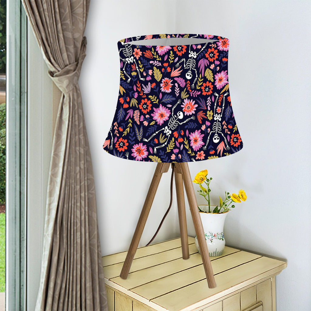 Day Of The Dead Skeleton Pattern Print Bell Lamp Shade