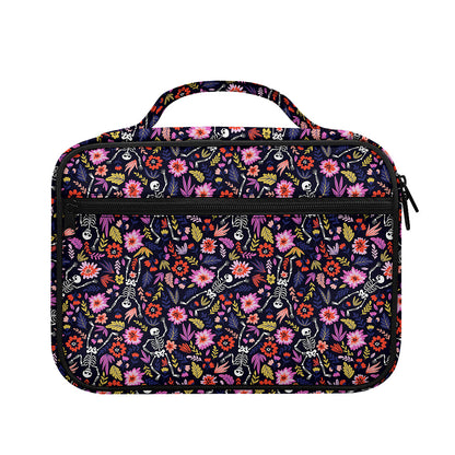Day Of The Dead Skeleton Pattern Print Briefcase Bible Bag