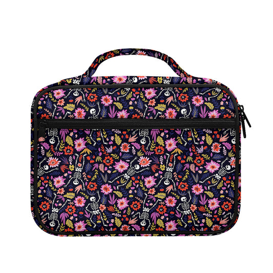 Day Of The Dead Skeleton Pattern Print Briefcase Bible Bag