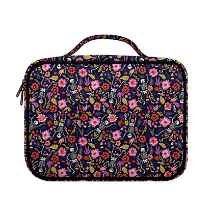 Day Of The Dead Skeleton Pattern Print Briefcase Bible Bag
