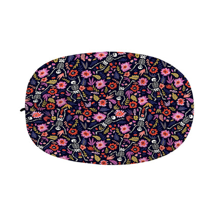 Day Of The Dead Skeleton Pattern Print Car Side Mirror Covers