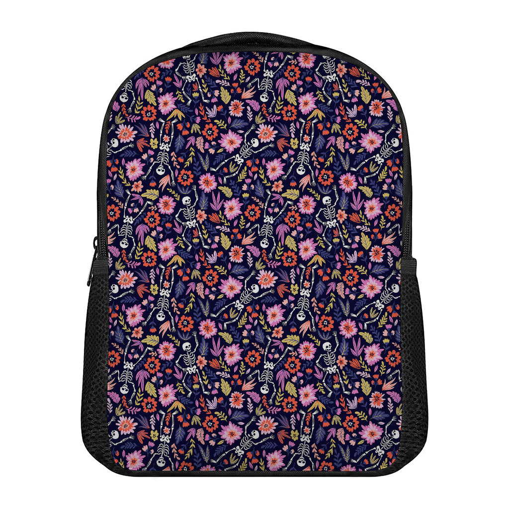 Day Of The Dead Skeleton Pattern Print Casual Backpack