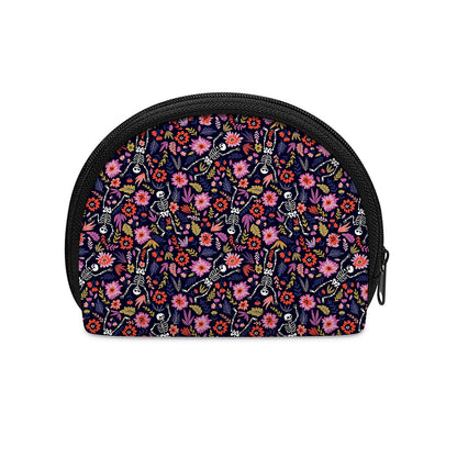 Day Of The Dead Skeleton Pattern Print Coin Purse