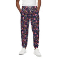 Day Of The Dead Skeleton Pattern Print Cotton Sweatpants